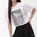 予約：urday【Animal／White Dog／WB】フォトTシャツ（8202181）ホワイト/urday（マミアン）