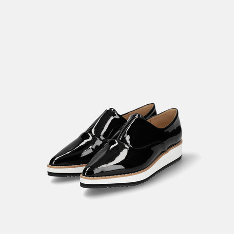 予約：2026SS：厚底ドレスシューズ（4774）ブラックE