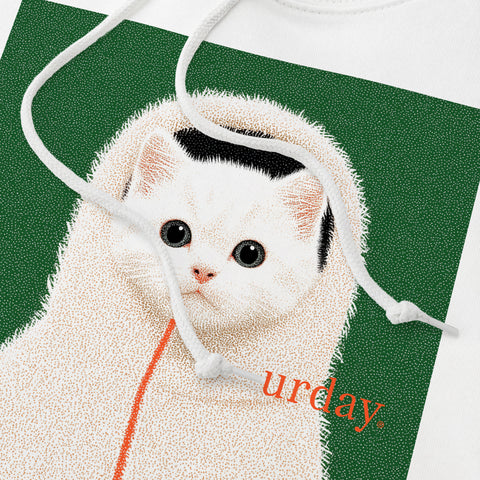 予約：urday【dog】アートワークスウェットプルパーカ（u-a-spk-0001-08）ブラック